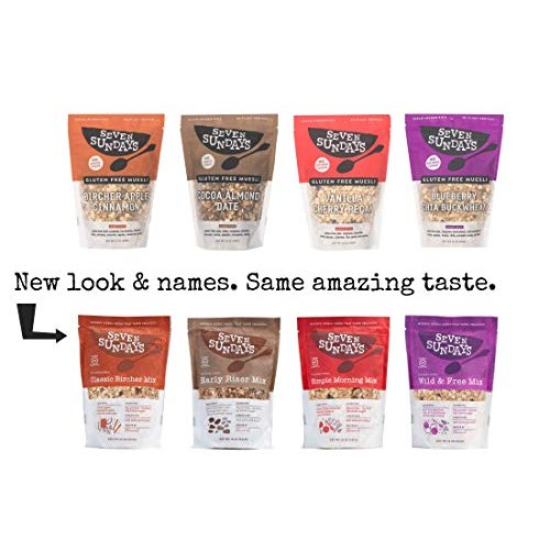 Seven Sundays Muesli Cereal 4-Flavor Variety Pack {12 Oz. Pouche