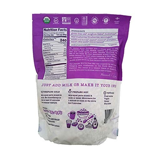 Seven Sundays Organic Blueberry Chia 28 Oz 1.75 Lbs, 28 Oz