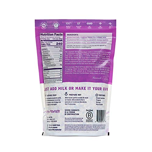 Seven Sundays Wild &Amp; Free Blueberry Chia Buckwheat Muesli Cereal