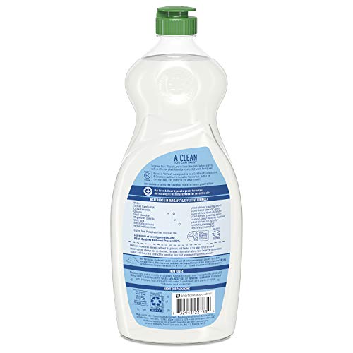 Seventh Generation Dish Liquid Soap, Free &Amp; Clear, 25 Oz, Pack Of 6