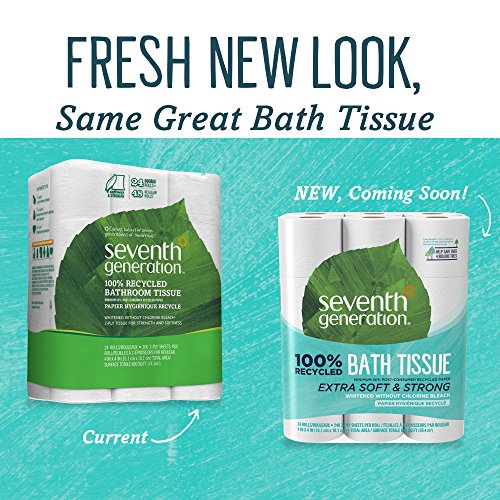 Seventh Generation White Toilet Paper 2-Ply 100% Recycled Paper,