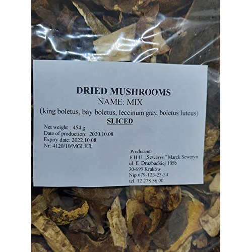 Seweryn Dried Mushrooms Polish Forest Mix Sliced 1Lb