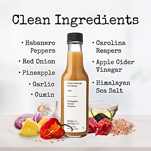 Señor Lechuga Hot Sauce .003 Pineapple Garlic Reaper
