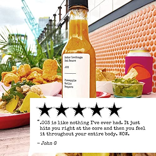 Señor Lechuga Hot Sauce .003 Pineapple Garlic Reaper