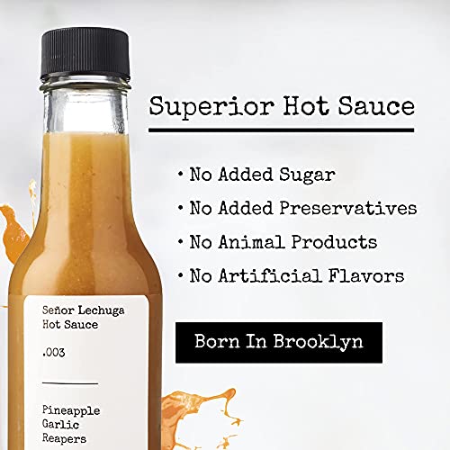 Señor Lechuga Hot Sauce .003 Pineapple Garlic Reaper