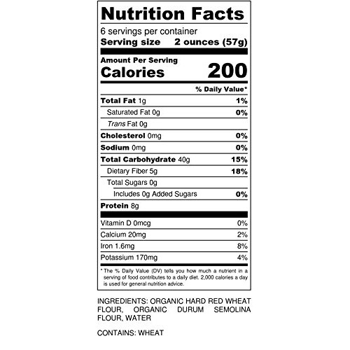 Sfoglini Organic Whole Grain Pasta Variety Pack, Whole Grain Rad