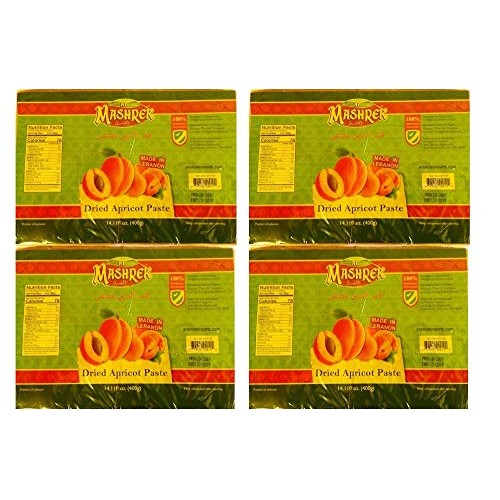 Dried Apricot Paste - Qamar El Deen 4Pk - 14.11 Fl.Oz.- قمر الدي