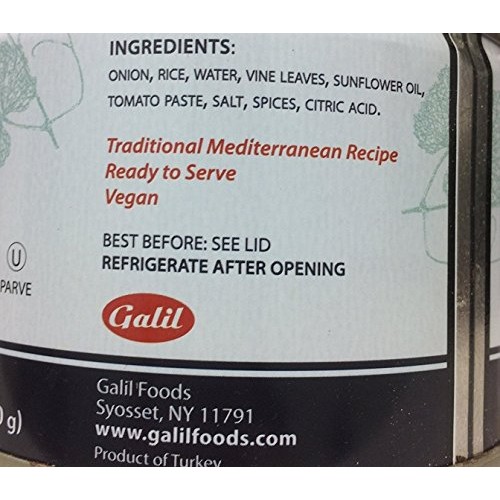 Shams Stuffed Grape Leaves Home Style 14 Oz. Pack Of 12.