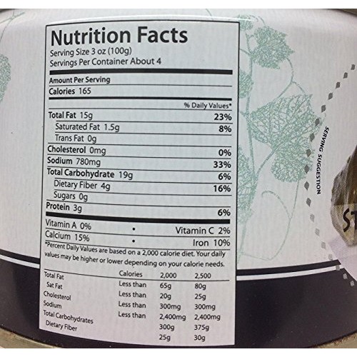 Shams Stuffed Grape Leaves Home Style 14 Oz. Pack Of 12.