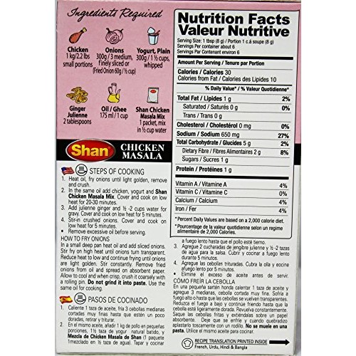 Shan Foods Masala Chicken Value Pack Tikka Bbq, Tandoori, Masal