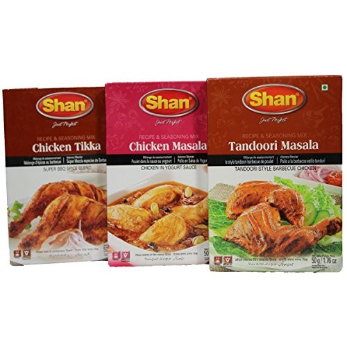 Shan Foods Masala Chicken Value Pack Tikka Bbq, Tandoori, Masal