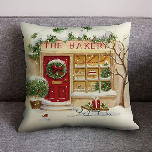 Shan-S Christmas Decoration Throw Pillow Covers 18 X 18 Inch, Me