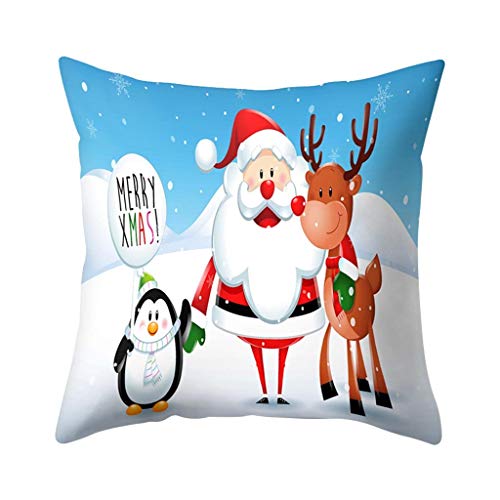 Shan-S Christmas Pillow Covers 18 X 18, Set Of 4 - Santa Claus