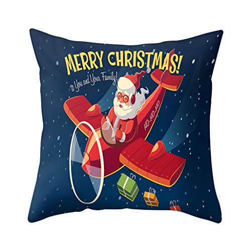 Shan-S Christmas Pillow Covers 18 X 18, Set Of 4 - Santa Claus