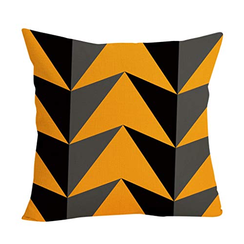 Shan-S Halloween Pillow Covers 18×18 Inch Square Pillowcase Happ