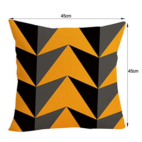 Shan-S Halloween Pillow Covers 18×18 Inch Square Pillowcase Happ