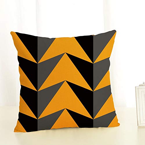Shan-S Halloween Pillow Covers 18×18 Inch Square Pillowcase Happ