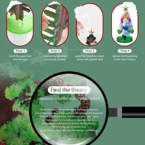 Shan-S Magic Growing Crystal Christmas Tree, Alonea Kids Diy Fel