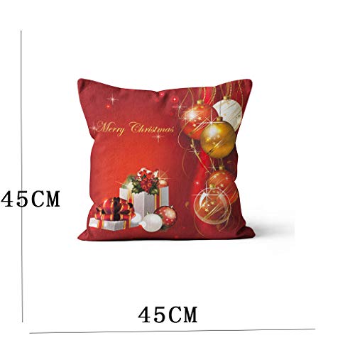 Shan-S Merry Christmas Throw Pillow Covers, Cartoon Santa Claus