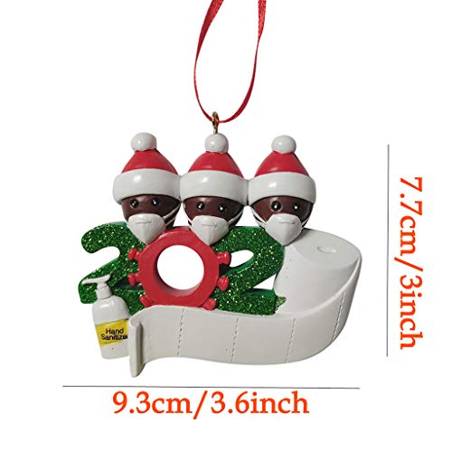 Shan-S Personalized 2020 Christmas Ornament Accessories 1-7 Fami