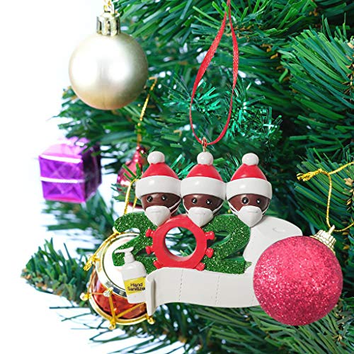 Shan-S Personalized 2020 Christmas Ornament Accessories 1-7 Fami