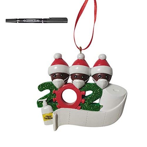 Shan-S Personalized 2020 Christmas Ornament Accessories 1-7 Fami
