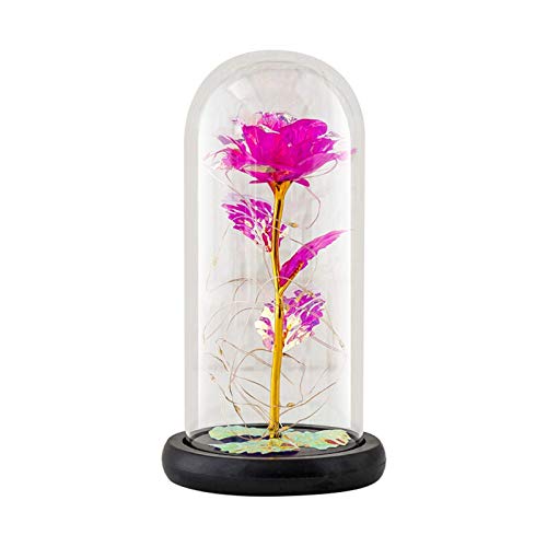Shan-S Romantic Glass Rose Flower Wedding Led Light Decoration W