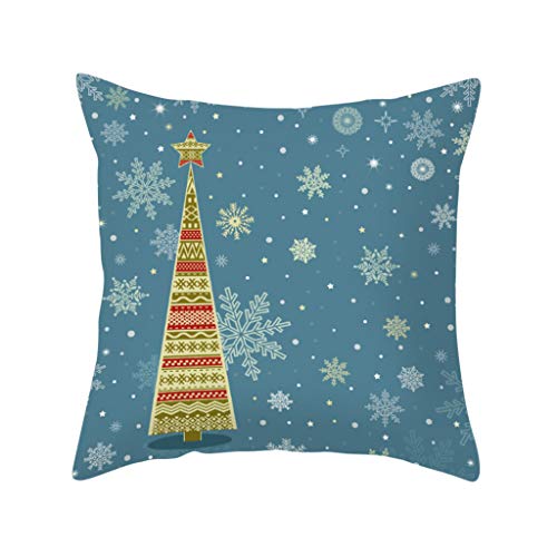 Shan-S Set Of 4 Christmas Throw Pillow Cover Decor Square Pillow