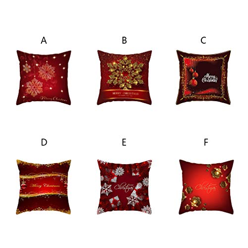 Shan-S Throw Pillow Covers, Modern Decorative Cotton Linen Chris