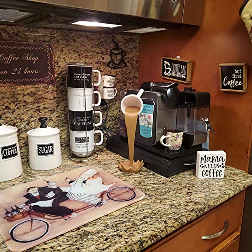 Shan-S 2Pcs Coffee Mugs, 2021 Novelty Floating Coffee Cup Mug Sc