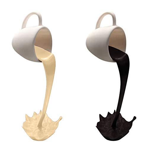 Shan-S 2Pcs Coffee Mugs, 2021 Novelty Floating Coffee Cup Mug Sc