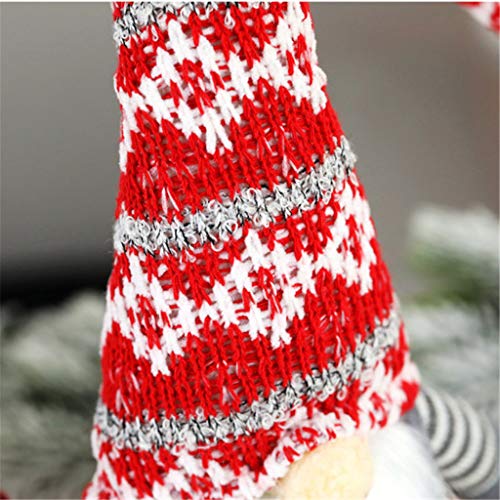 Shan-S Christmas Swedish Plush Knitted Gnome Tomte Faceless Doll