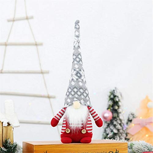 Shan-S Christmas Swedish Plush Knitted Gnome Tomte Faceless Doll