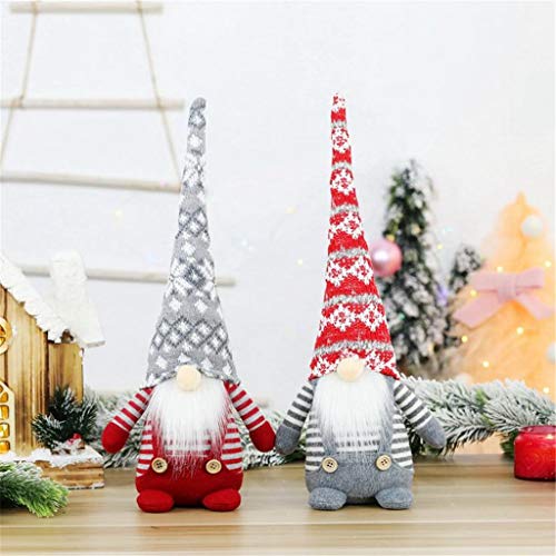 Shan-S Christmas Swedish Plush Knitted Gnome Tomte Faceless Doll