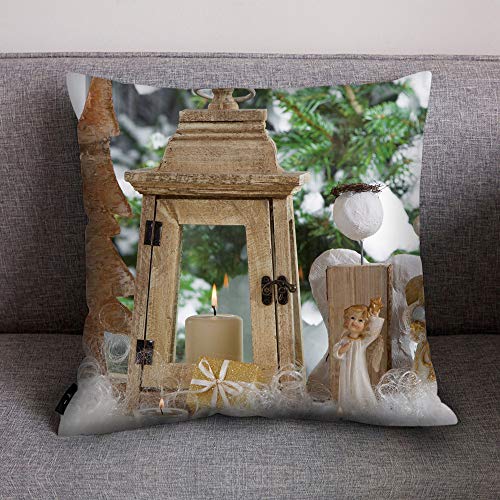 Shan-S Christmas Throw Pillow Covers 18 X 18 45Cm X 45Cm,Set O