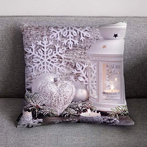 Shan-S Christmas Throw Pillow Covers 18 X 18 45Cm X 45Cm,Set O