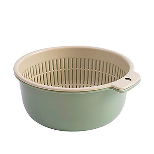 Shan-S Fruit Drain Basket, 2-In-1 Multifunction Kitchen Colander