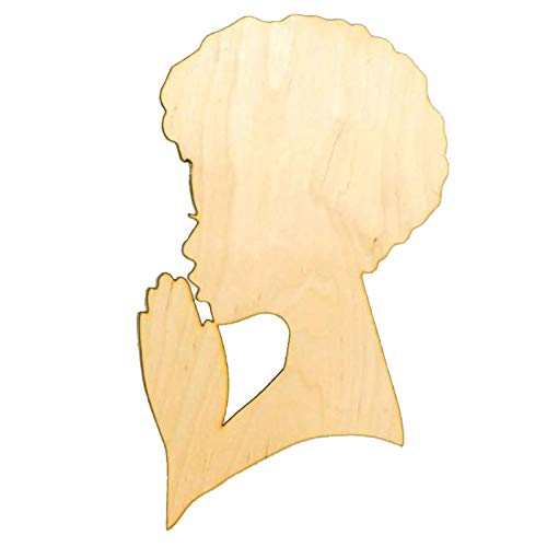 Shan-S Great Mother Wreath,Woman Head Shape Diy Wooden Silhouett