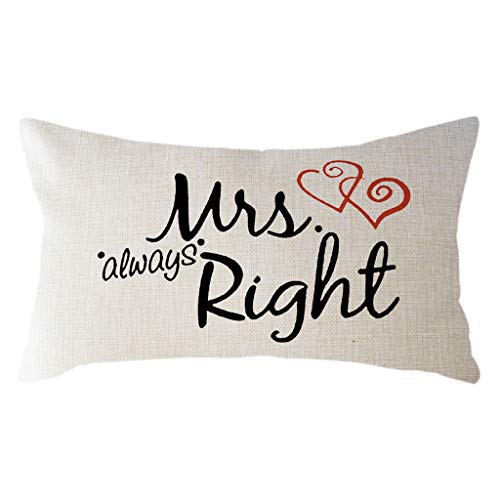 Shan-S Rectangle Throw Pillow Valentines Day Cotton Linen Decor