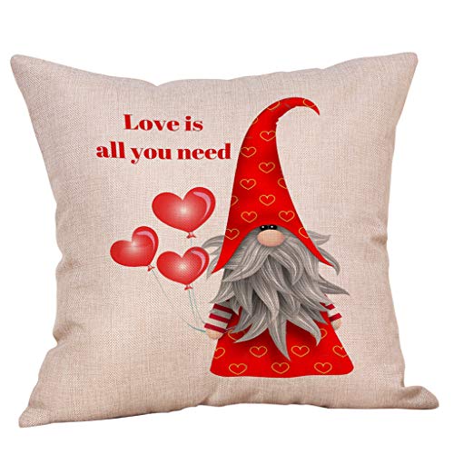 Shan-S Valentine Pillow Covers 18X18, Happy Valentines Day Couch