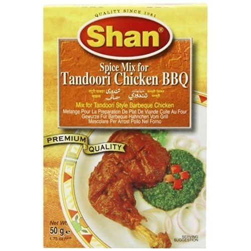 Shan Tandoori Masala For Bbq Chicken - 6 Pack 1.76 Oz. Ea.