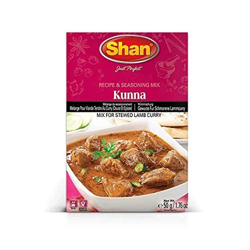 Shan Kunna Stewed Lamb Curry Masala - 50 Gram Boxes Pack Of 6