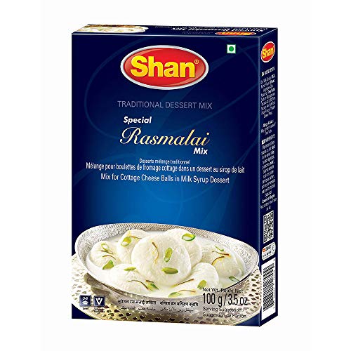 Shan Special Rasmalai Traditional Dessert Mix 3.5 Oz 100G - Po