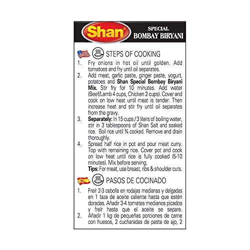 Shan Bombay Biryani Recipe And Seasoning Mix 2.11 Oz 60G - Spi