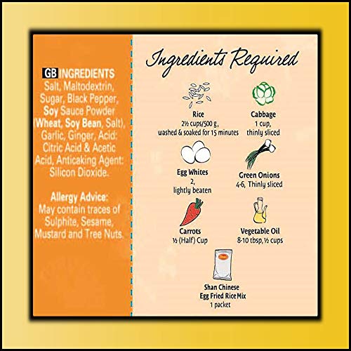 Shan Chinese Egg Fried Rice Oriental Seasoning Mix 1.23 Oz 35G