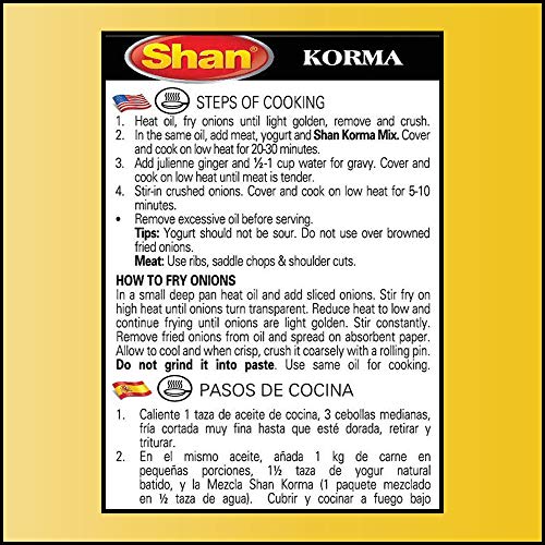 Shan Korma Recipe And Seasoning Mix 1.76 Oz 50G - Spice Powder