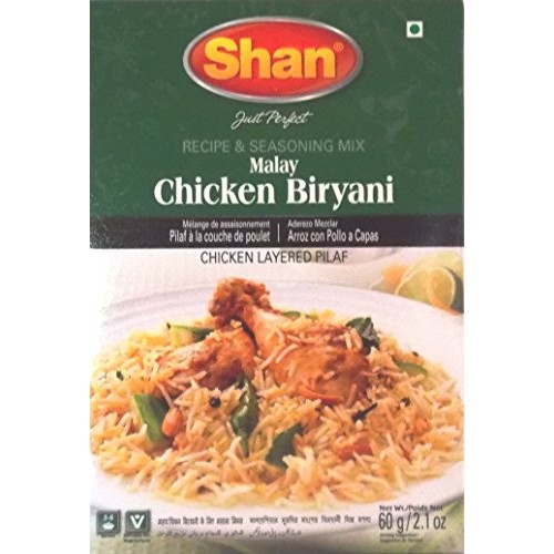 Shan Malay Chicken Biryani Recipe And Seasoning Mix - Pack Of 6