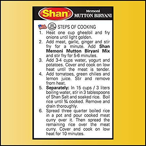 Shan Memoni Mutton Biryani Recipe And Seasoning Mix 2.11 Oz 60G
