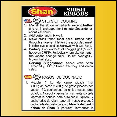 Shan Seekh Kabab Recipe And Seasoning Mix - 50G Spice Powder - N