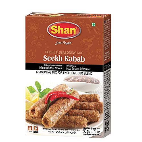 Shan Seekh Kabab Recipe And Seasoning Mix 1.76 Oz 50G - Spice